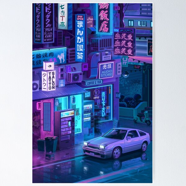 Tokyo Night Train Poster