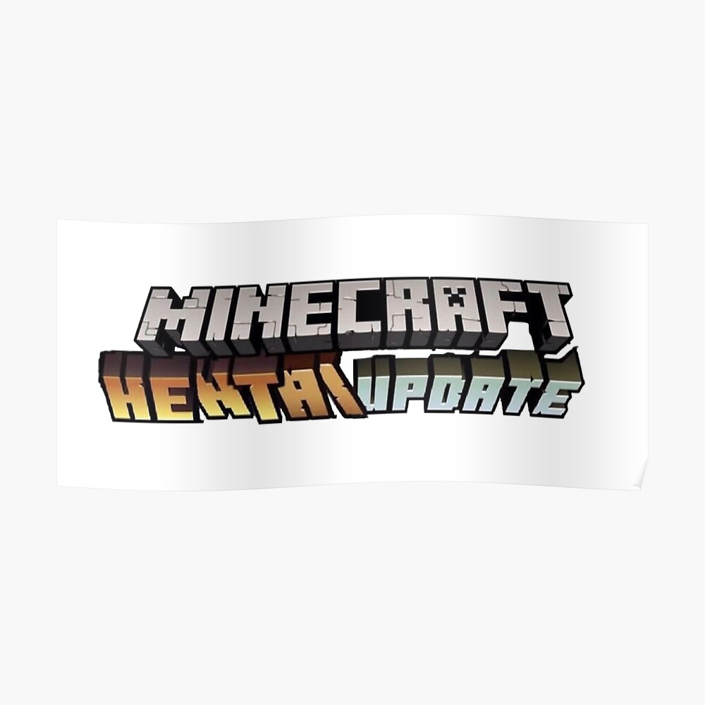 Minecraft Hentai Update Art Print By Inspiredvisions Redbubble