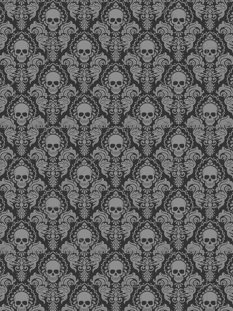 Skull Damask by ninthstreet