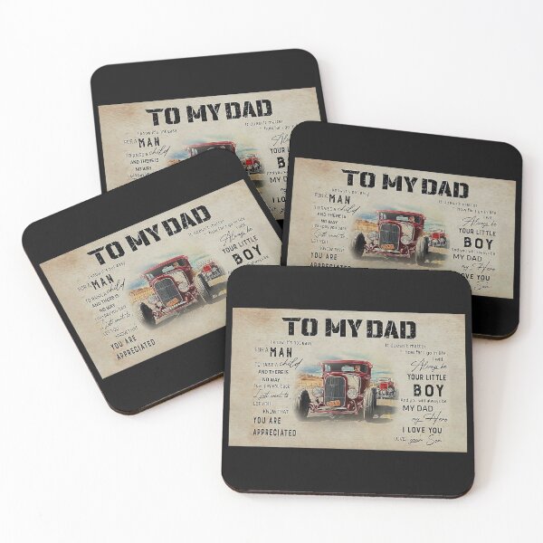 Item preview, To My Dad I Know It's Not Easy For A Man Gift Dad And Son Love Hot Rod Car designed and sold by DebraGiftShop.