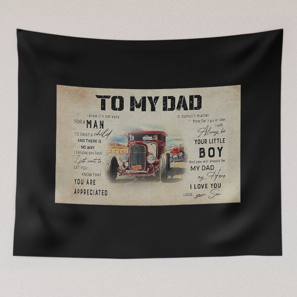 Item preview, To My Dad I Know It's Not Easy For A Man Gift Dad And Son Love Hot Rod Car designed and sold by DebraGiftShop.