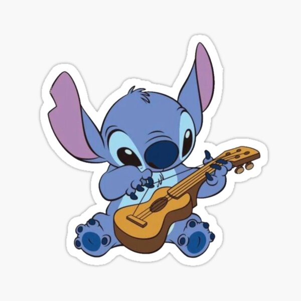 Stitch Guitar Stickers for Sale