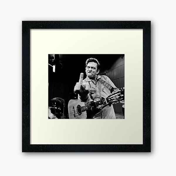 JOHNNY CASH Lámina enmarcada
