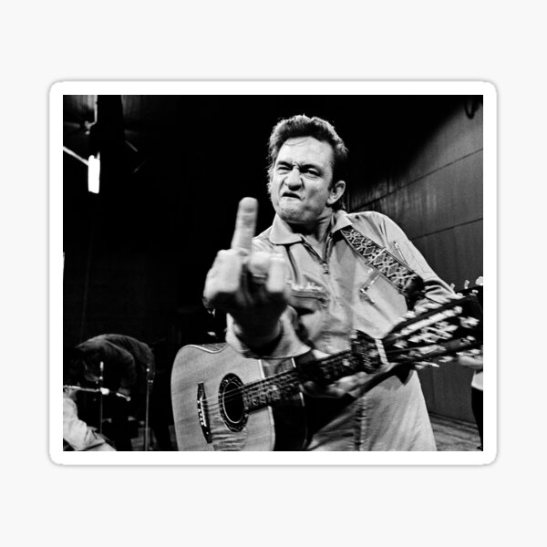 JOHNNY CASH Sticker