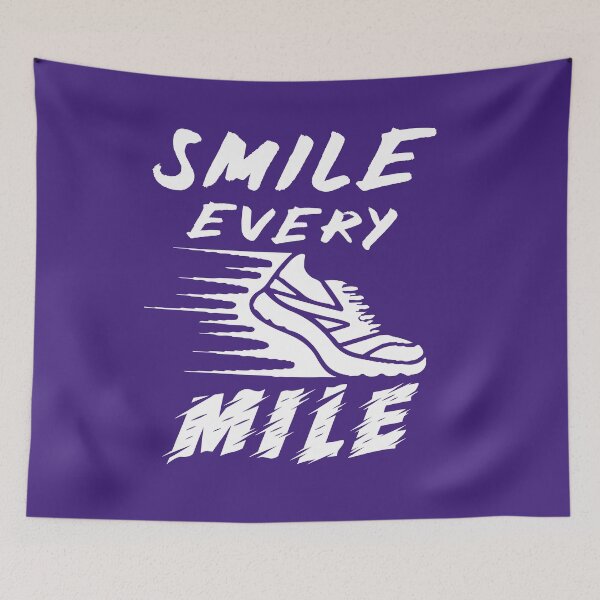 Item preview, Smile Every Mile, Funny Running Runner Sports Gifts for Dad Mom girl, boy /  great gift for running lovers designed and sold by RM2017.