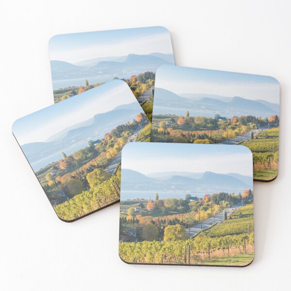 Item preview, Naramata and Okanagan Lake Autumn Vineyard View designed and sold by Amy Mitchell.