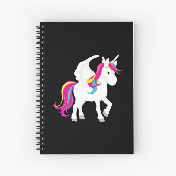 Adopt me Cute white unicorn Spiral Notebook