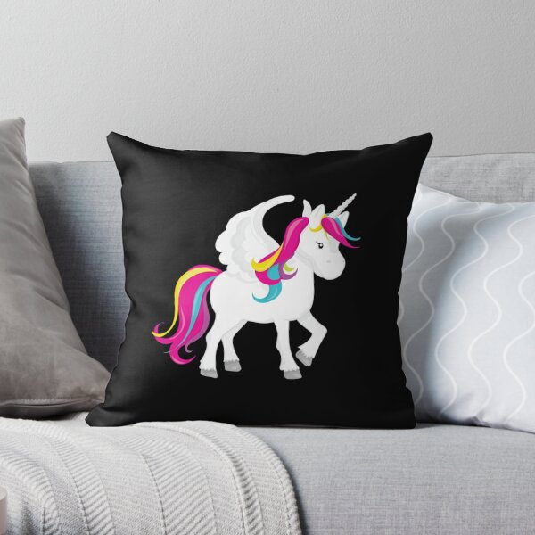 Adopt Me Unicorn Pillows Cushions Redbubble - roblox adopt me unicorn plush
