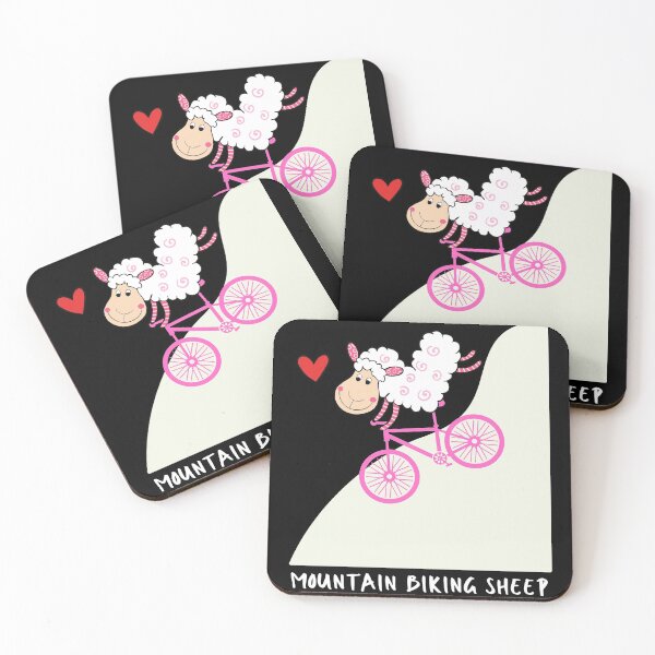 Item preview, Mountain biking sheep - I love mountain biking! designed and sold by JellyBeenzz.
