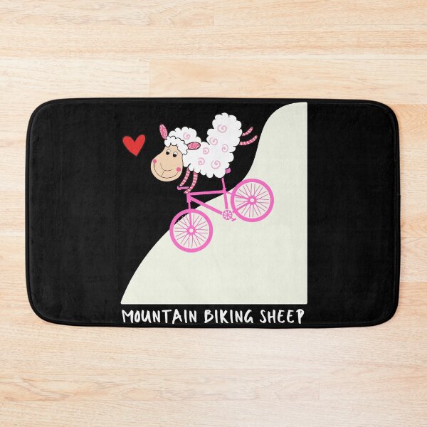Item preview, Mountain biking sheep - I love mountain biking! designed and sold by JellyBeenzz.