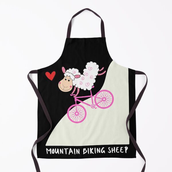 Item preview, Mountain biking sheep - I love mountain biking! designed and sold by JellyBeenzz.