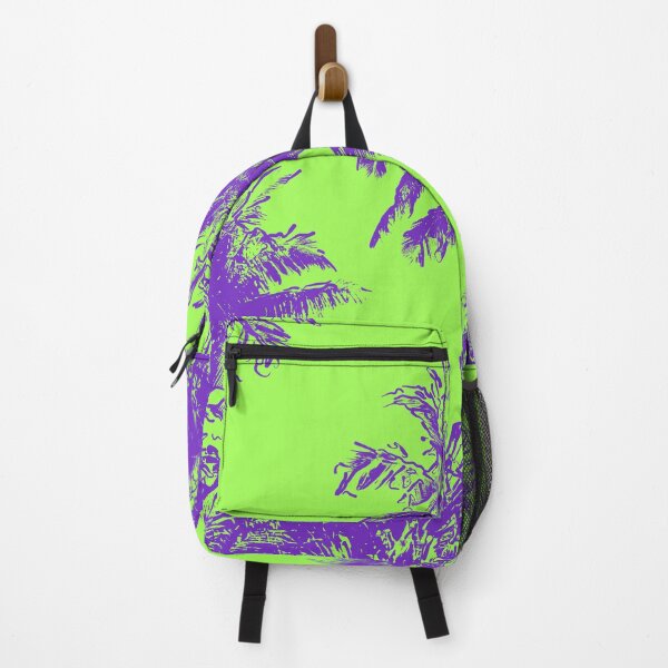 Item preview, Makena Beach Hawaiian Sketchy Palms - Purple and Lime Green designed and sold by DriveIndustries.