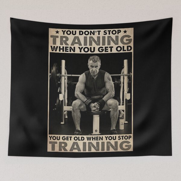 Item preview, You Don't Stop Training When You Get Old Gift Training Gym Weightlifting designed and sold by ArleenCostums.