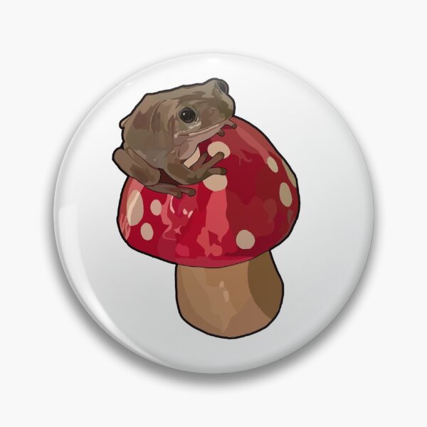 Item preview, White's Tree Frog on Mushroom designed and sold by Bailee  Koepsel.