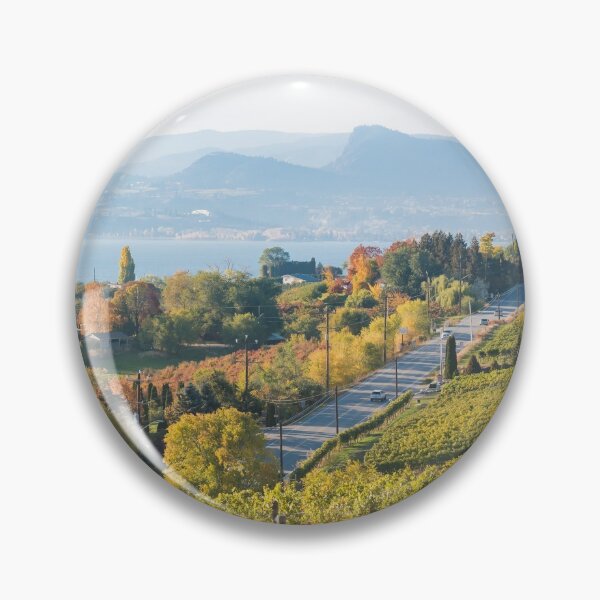 Item preview, Naramata and Okanagan Lake Autumn Vineyard View designed and sold by Amy Mitchell.
