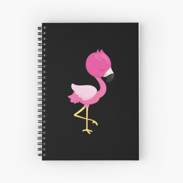 Adopt me Cute Flamingo Spiral Notebook