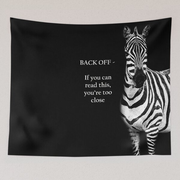 Item preview, Zebra Back Off  designed and sold by Kay Brewer.