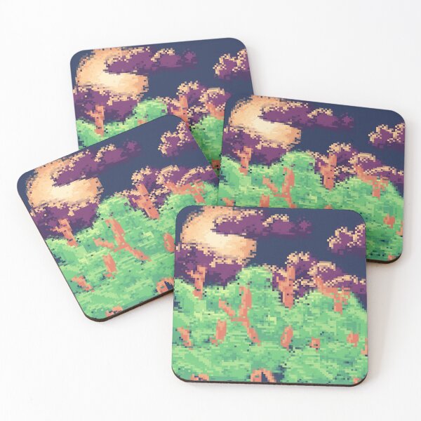 Item preview, Pixel Art - Night Trees designed and sold by mikaylawiser.