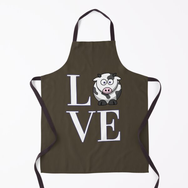 Item preview, Cow Love in Blue, Black, Taupe Vintage designed and sold by ittybittyowl.