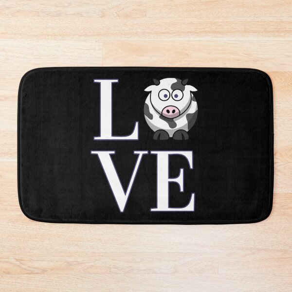 Item preview, Cow Love in Blue, Black, Taupe Vintage designed and sold by ittybittyowl.