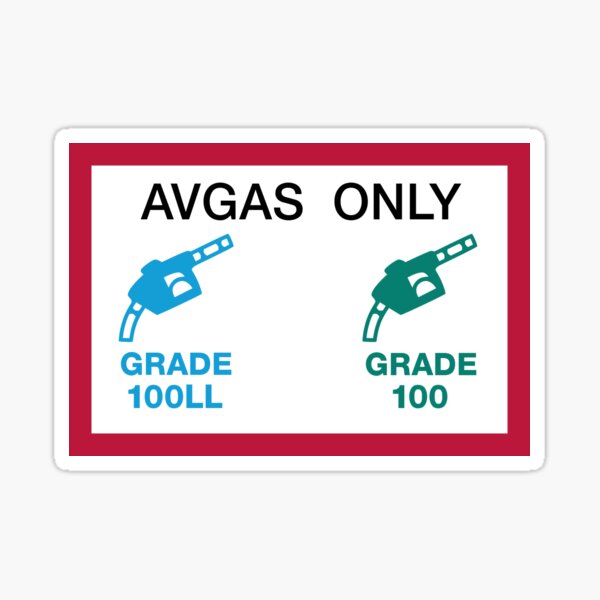 Item preview, AVGAS ONLY designed and sold by LimeGlider.