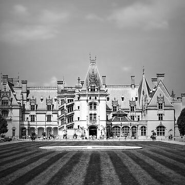 Biltmore Estates Mansion Asheville North Carolina Black White Fine