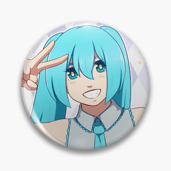 Smiling Vocaloid Pin