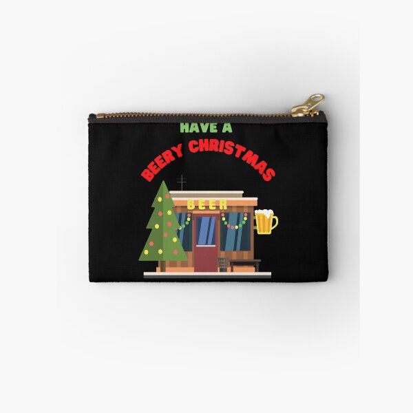 Item preview, Beer, Christmas, Merry Christmas, xmas, santa claus, holiday, beery christmas, holidays, brew beers t shirt, drinkers team party, funny, santa, beer santa claus hat, beery christmas gift, designed and sold by bimmer325.
