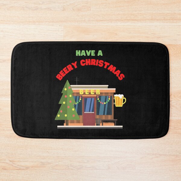 Item preview, Beer, Christmas, Merry Christmas, xmas, santa claus, holiday, beery christmas, holidays, brew beers t shirt, drinkers team party, funny, santa, beer santa claus hat, beery christmas gift, designed and sold by bimmer325.