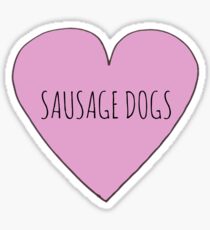 SAUSAGE DOG LOVE Sticker