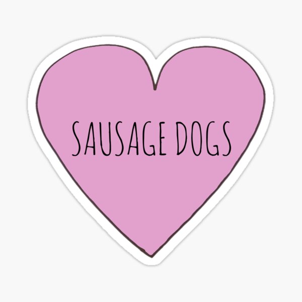 Item preview, SAUSAGE DOG LOVE designed and sold by Bundjum.