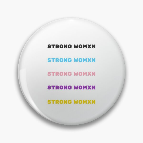 Item preview, STRONG WOMXN sticker pack trans and nonbinary colors designed and sold by Inspirationmotivation.
