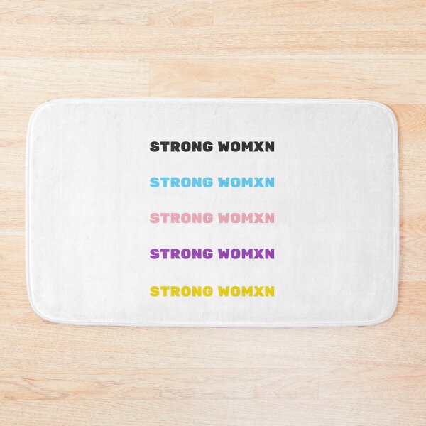 Item preview, STRONG WOMXN sticker pack trans and nonbinary colors designed and sold by Inspirationmotivation.