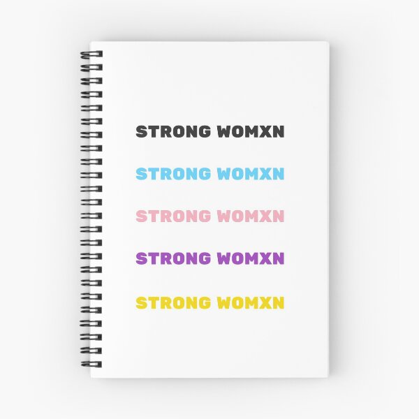 Item preview, STRONG WOMXN sticker pack trans and nonbinary colors designed and sold by Inspirationmotivation.