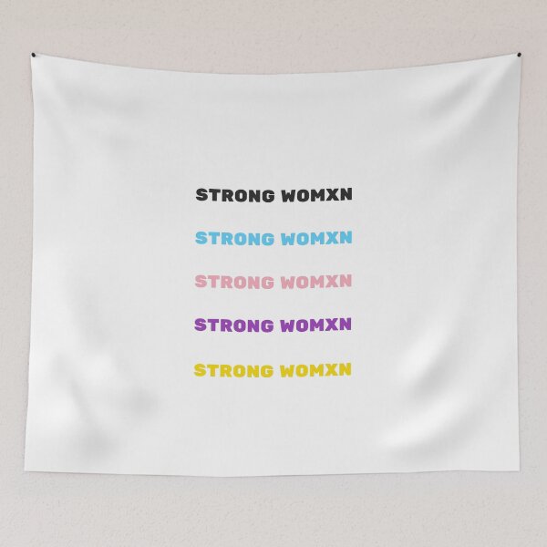 Item preview, STRONG WOMXN sticker pack trans and nonbinary colors designed and sold by Inspirationmotivation.