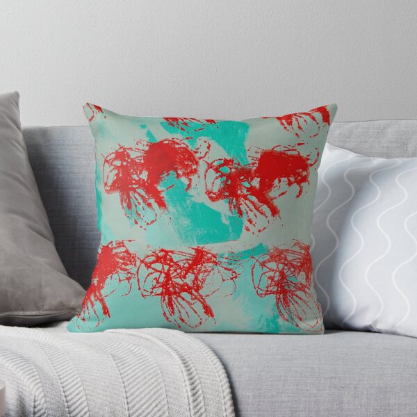 Renee Webster Untitled (Stamp) Throw Pillow