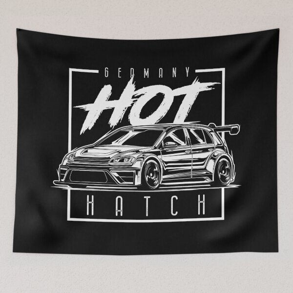 Item preview, Hot Hatch Golf R Mk7 (White Print) designed and sold by idrdesign.