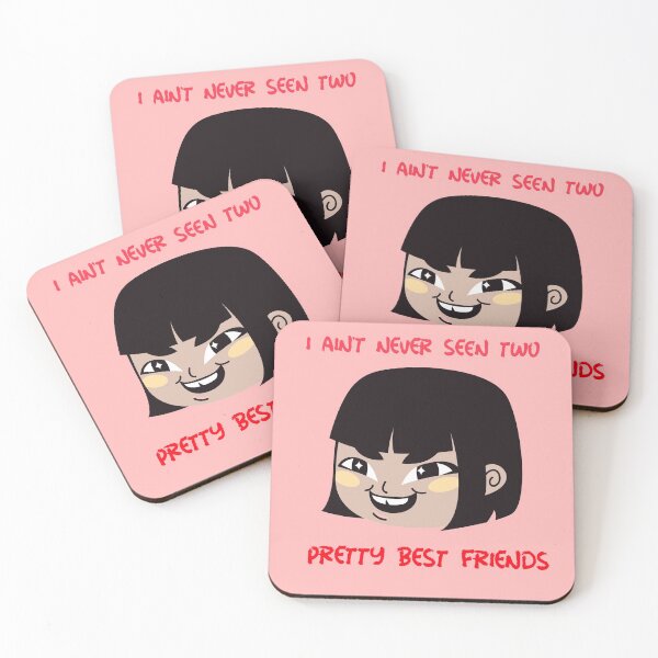 Item preview, I Ain't Never Seen Two Pretty Best Friends Laughing Girl designed and sold by Mustard Prophet.