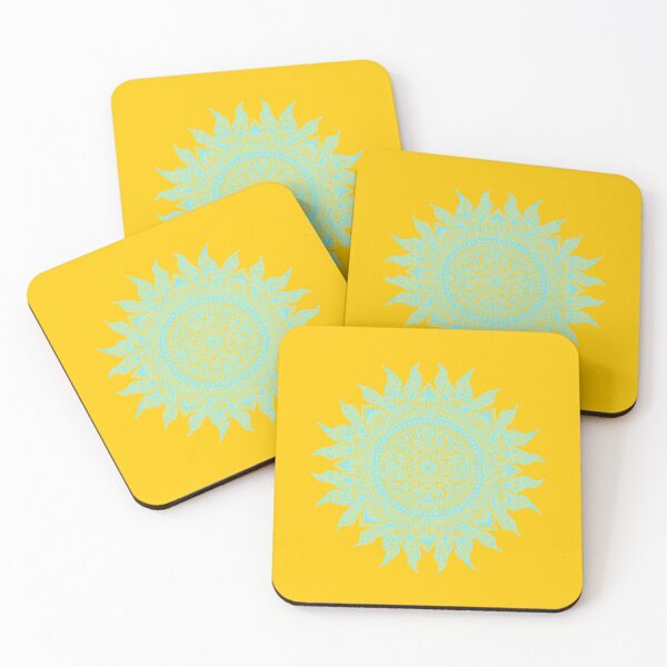 Item preview, SUN Colorful light blue mandala designed and sold by Giulia  Palazzo.