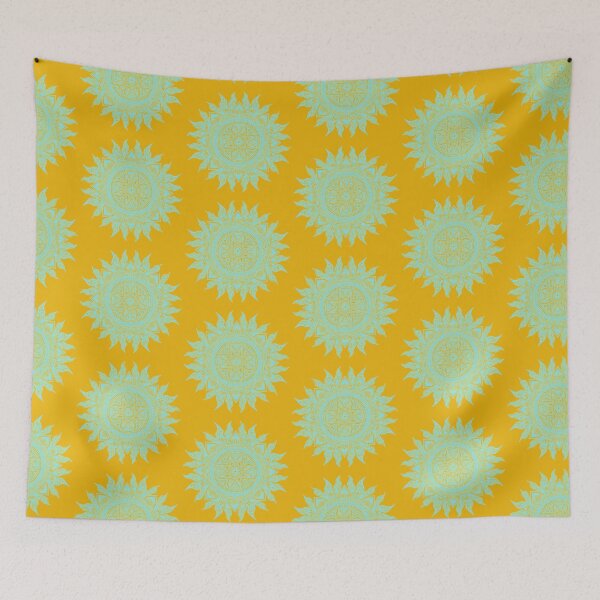 Item preview, SUN Colorful light blue mandala designed and sold by Giulia  Palazzo.