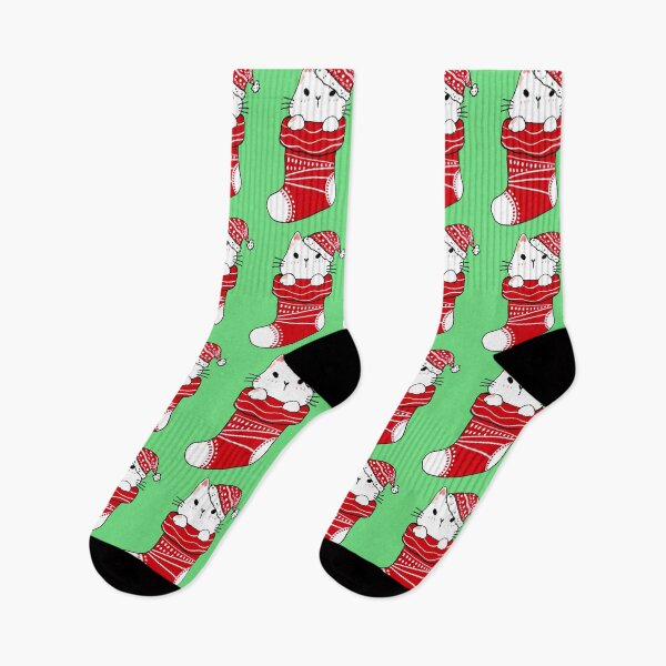 Item preview, Cat in red sock designed and sold by Tranguyen.