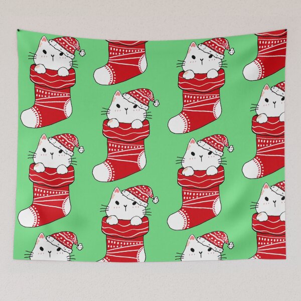 Item preview, Cat in red sock designed and sold by Tranguyen.