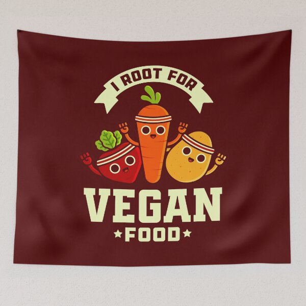 Item preview, I Root for Vegan Food - Cute Vegetable Pun designed and sold by Gudland.