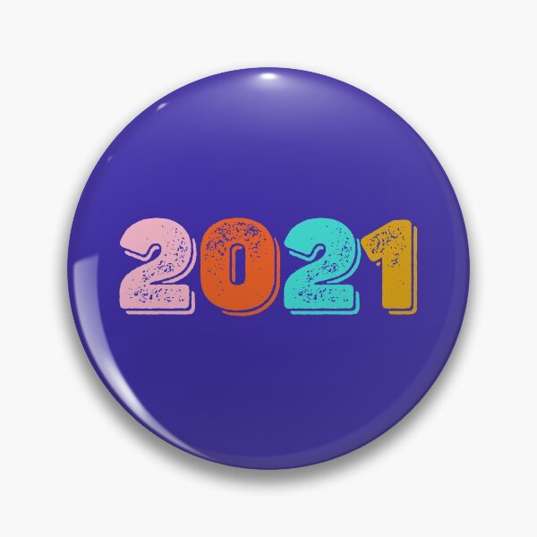 Item preview, 2021 new year - bold retro vintage looking distressed style designed and sold by Mindy Bubble.