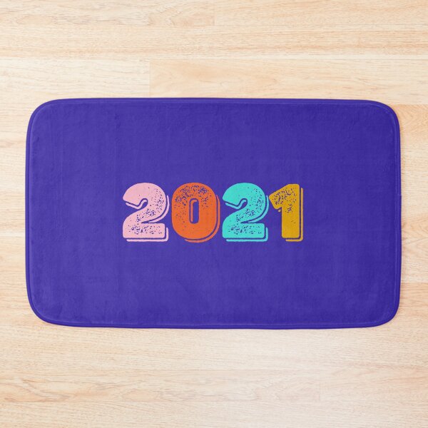 Item preview, 2021 new year - bold retro vintage looking distressed style designed and sold by Mindy Bubble.
