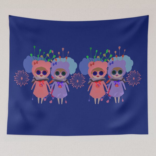 Item preview, Spaced Out Gemini III (fraternal) designed and sold by lizzystitch.