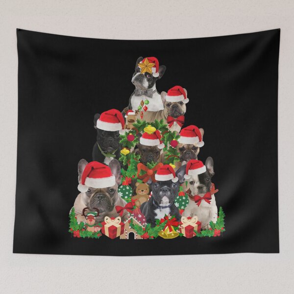 Item preview, French Bulldog Christmas Tree designed and sold by FunShirtDesigns.