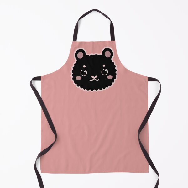 Item preview, cute fluffy blackbear on red designed and sold by DesignByJennyyy.