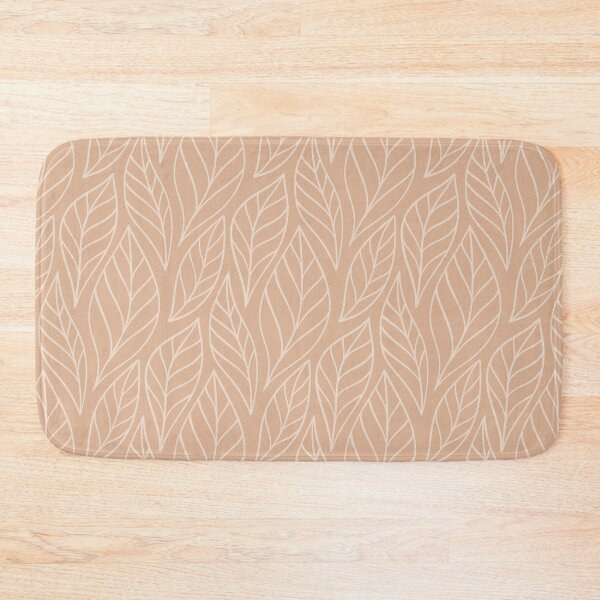Item preview, Beige Minimalist leaf pattern designed and sold by HappyLime.
