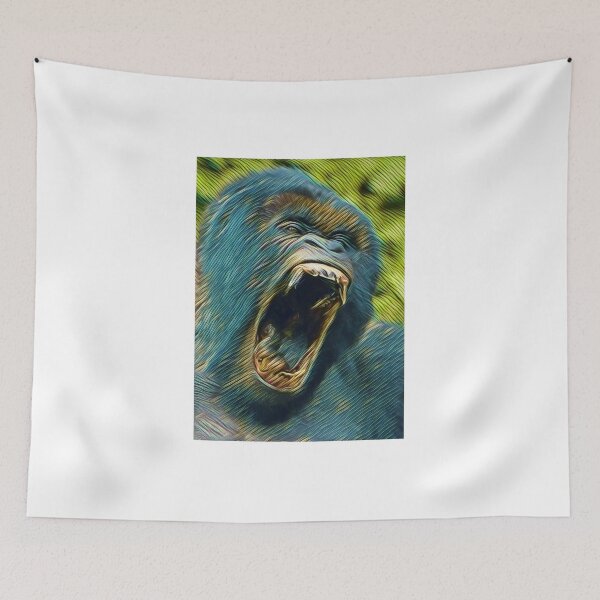 Item preview, Angry Gorilla Painting designed and sold by Dude  Stuff.